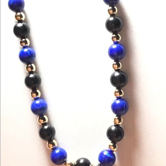 30” Beaded Gold Tone Necklace - Picture 7 of 12